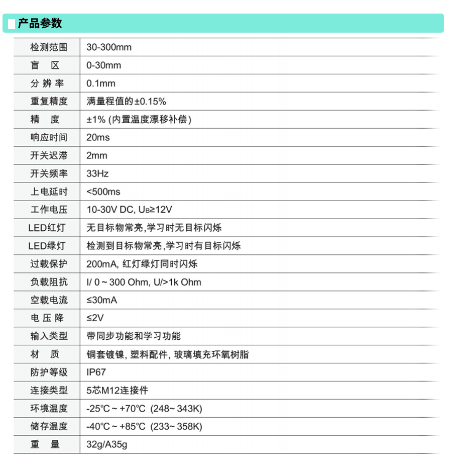 超声波位移传感器MJ300系列参数.jpg