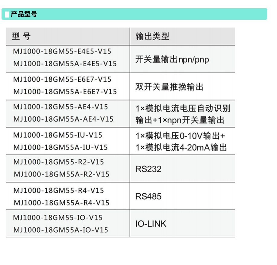 MJ1000系列超声波位移传感器型号.jpg